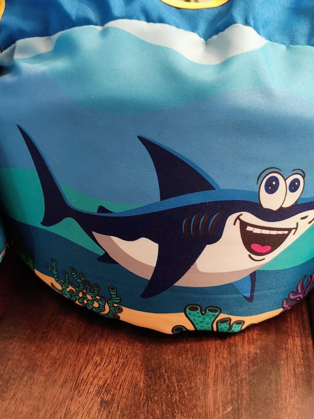 Blue Shark Kids Swim Bib with Arm Floaties